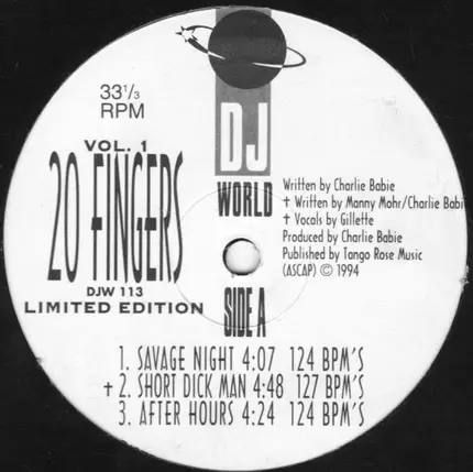 20 Fingers - Vol. 1