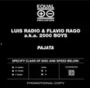 12inch Vinyl Single - 2000 Boys a.k.a. Flavio Rago & Luis Radio - Pajata