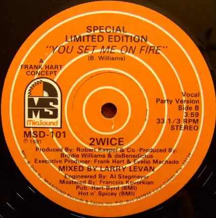 2wice - You Set Me On Fire