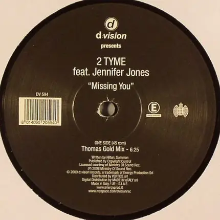 2Tyme Feat. Jennifer Jones - Missing You