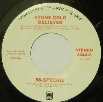 38 Special - Stone Cold Believer