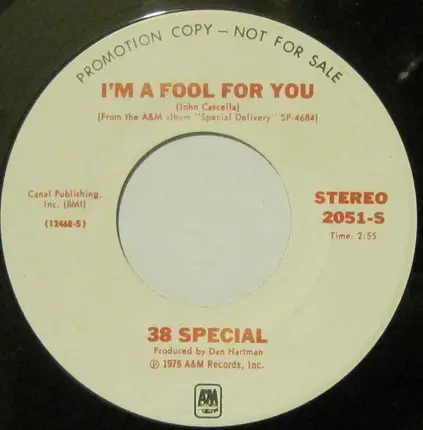 38 Special - I'm A Fool For You
