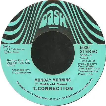 T-Connection - Disco Magic / Monday Morning