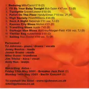 CD - T J Johnson's Bourbon Kick - Live In Germany