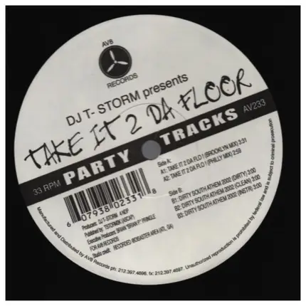 T-Storm - Take It 2 Da Floor
