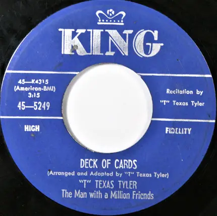 T. Texas Tyler - Deck Of Cards / Dad Gave My Dog Away