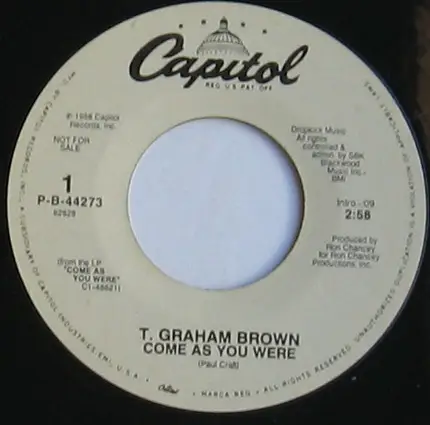 T. Graham Brown - Come as You Were