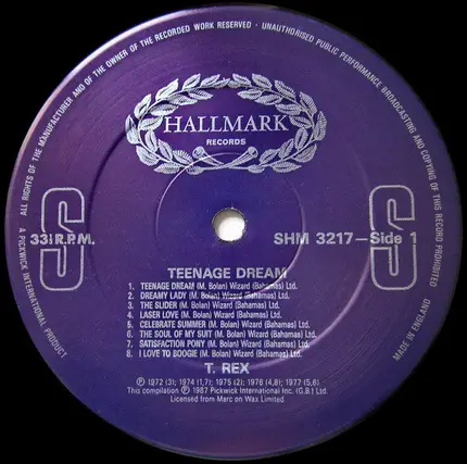 T. Rex - Teenage Dream