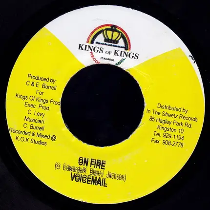 T.O.K. / Voicemail - Defence / On Fire