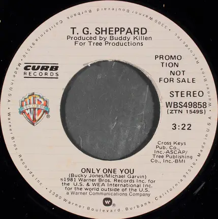 T.G. Sheppard - Only One You