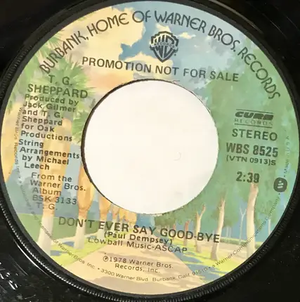 T.G. Sheppard - Don't Ever Say Goodbye
