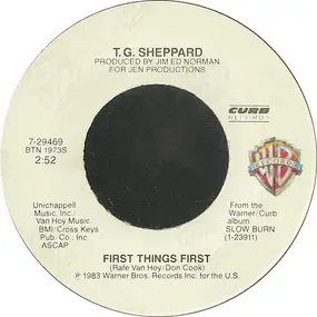 T.G. Sheppard - First Things First