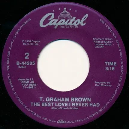 T. Graham Brown - Darlene