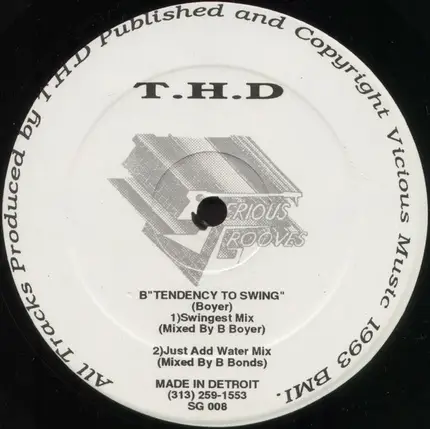 T.H.D. - We Got A Love / Tendency To Swing
