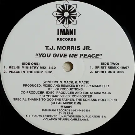 T.J. Morris Jr. - You Give Me Peace