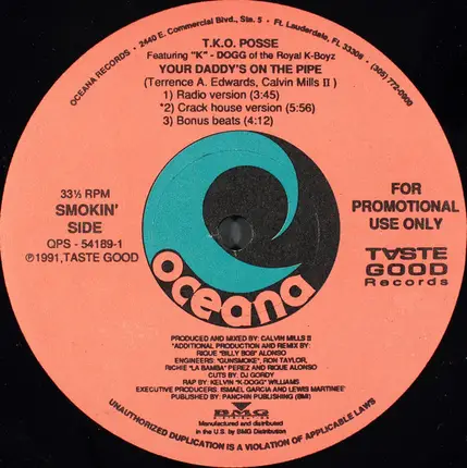 T.K.O. Posse - Your Daddy's On The Pipe