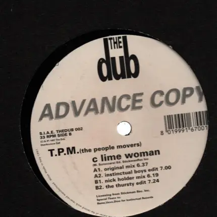 T.P.M.(The People Movers) - C Lime Woman