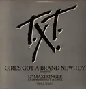 12inch Vinyl Single - T.X.T. - Girl's Got A Brand New Toy - White Labels