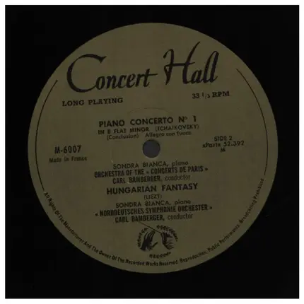 Tchaikovsky / Liszt - Piano Concerto No. 1 / Hungarian Fantasy