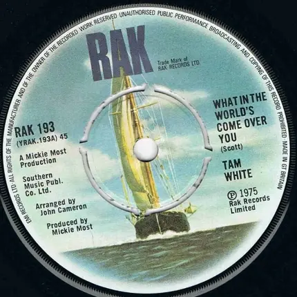 Tam White - What In The World's Come Over You