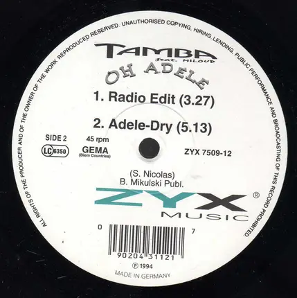 Tamba Featuring Miloud - Oh Adele