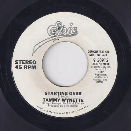 Tammy Wynette - Starting Over
