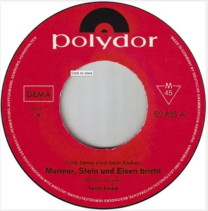 Tante Emma - Marmor, Stein Und Eisen Bricht
