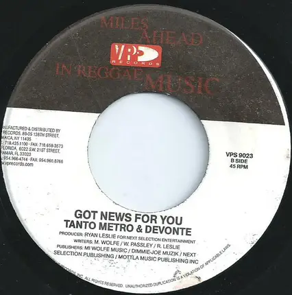 Tanto Metro & Devonte - Tell Her / Got News For You