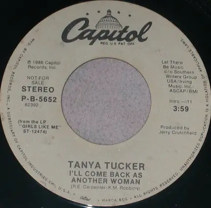 Tanya Tucker - I'll Come Back As Another Woman