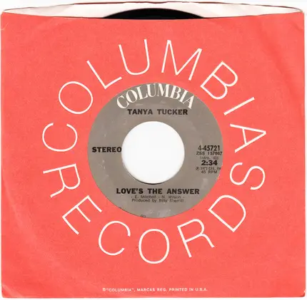 Tanya Tucker - Love's The Answer / The Jamestown Ferry