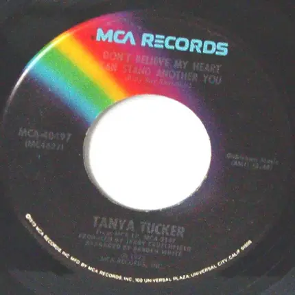 Tanya Tucker - Depend On You / Don't Believe My Heart Can Stand Another You