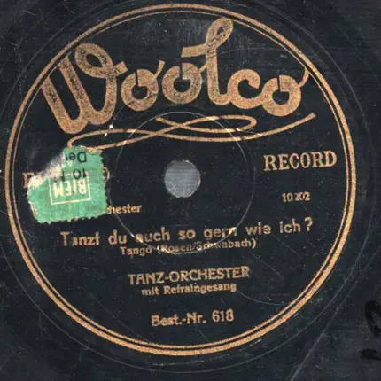 Tanz-Orchester mit Refraingesang - Tanzt du auch so gern wie ich / Wenn du kommst