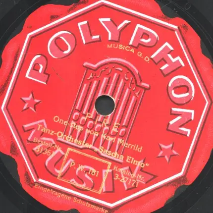 Tanz Orchester Sascha Elmo - Fire / Linger a While