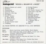 CD - Tangent - Beyond A Shadow Of A Doubt