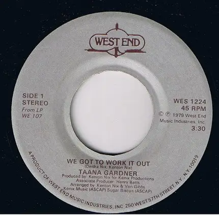 Taana Gardner - We Got To Work It Out