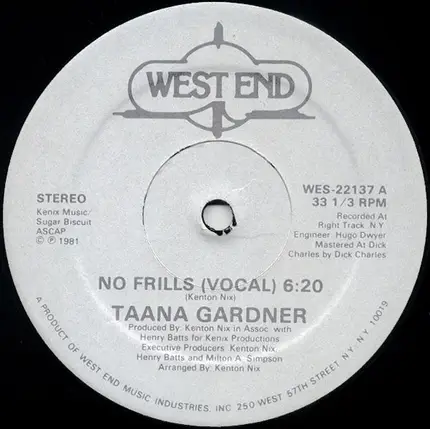 Taana Gardner - No Frills