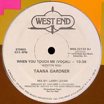 Taana Gardner - When You Touch Me