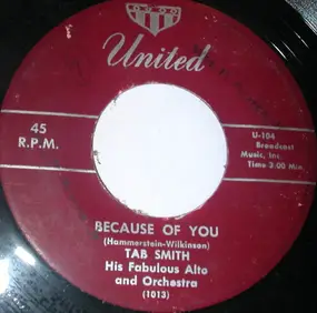 Tab Smith Orchestra - Because Of You / Dee Jay Special