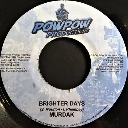 Taffari / Ras Myrhdak - Heaven In Your Eyes / Brighter Days