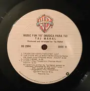 LP - Taj Mahal - Music Fuh Ya' (Musica Para Tu)