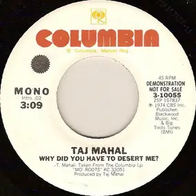 Taj Mahal - Why Did You Have To Desert Me?