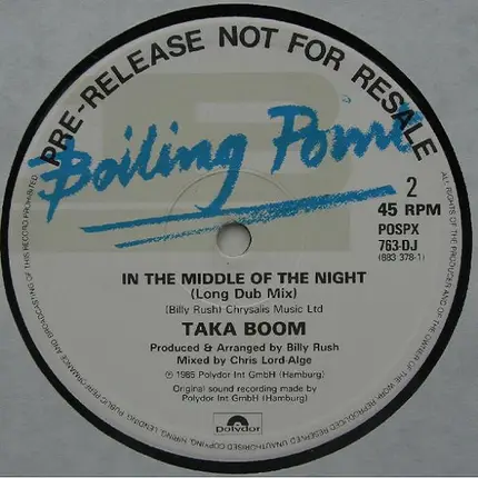 Taka Boom - In The Middle Of The Night