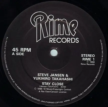 Takahashi/Jansen - Stay Close