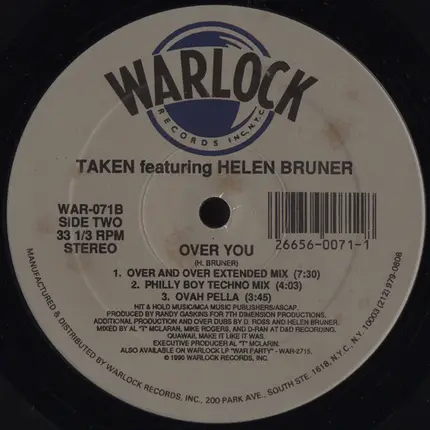Taken Featuring Helen Bruner - Over You