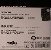 CD Single - Takeshy Kurosawa - Get Down + Sexy Show - Promo Cardboard