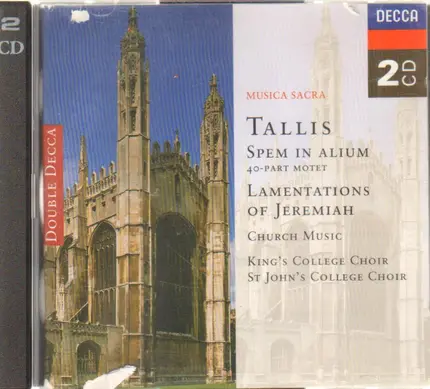 Tallis - Spem in Alium / Lamentations of Jeremiah