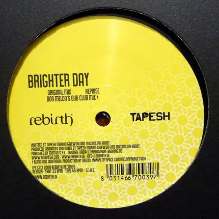 Tapesh - Brighter Day