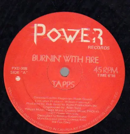 Tapps - Burnin' With Fire / My Forbidden Lover (Remix)