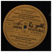 LP - Tartini / Brahms - 'Mit Dem Teufelstriller'/ 'Didone Abbandonata' / Sonate G-moll Fur Violine Und Klavier Nr. 1 G-dur Op. 78