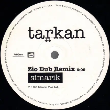 Tarkan - Simarik (Zio Dub Remix)